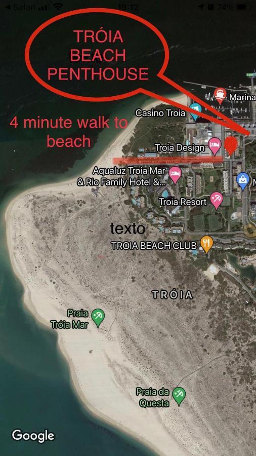 טרואיה Beautiful Penthouse Apartment With Terrace - 4 Minute Walk To The Beach מראה חיצוני תמונה